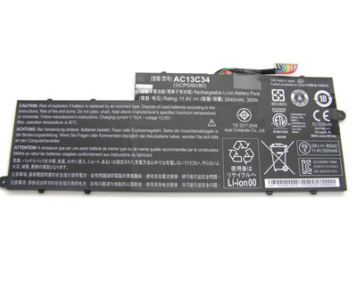 genuine acer ac13c34 battery,li-polymer original laptop batteries ac13c34